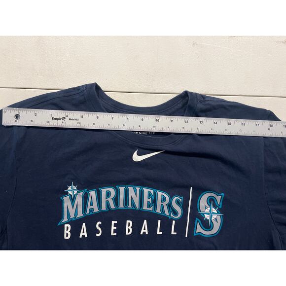 Nike Seattle Mariners Dri-Fit Shirt Mens XL Blue t shirt MLB unisex Playoffs - Picture 4 of 9